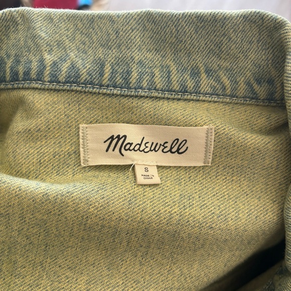 NWOT Madewell Oversized Denim Crop Trucker Jacket - Picture 7 of 11